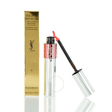 Ysl / Volupte Tint In Oil Nourishing Lip Oil Colour No.6 Peach Me 